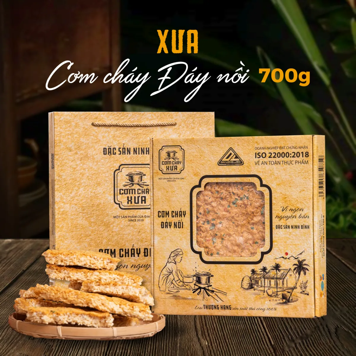 Xách quà Cơm Cháy Xưa đáy nồi 700 g